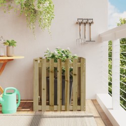 vidaXL Jardinera diseño de valla madera de pino impregnada 70x70x70 cm