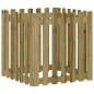 vidaXL Jardinera diseño de valla madera de pino impregnada 70x70x70 cm vidaXL Jardinera diseño de valla madera de pino impregnada 70x70x70 cm