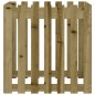 vidaXL Jardinera diseño de valla madera de pino impregnada 70x70x70 cm vidaXL Jardinera diseño de valla madera de pino impregnada 70x70x70 cm