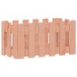 vidaXL Jardinera con diseño de valla madera maciza Douglas 60x30x30 cm