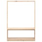 vidaXL Perchero con zapatero madera maciza de pino 113x40x157,5 cm vidaXL Perchero con zapatero madera maciza de pino 113x40x157,5 cm