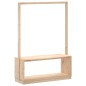 vidaXL Perchero con zapatero madera maciza de pino 113x40x157,5 cm vidaXL Perchero con zapatero madera maciza de pino 113x40x157,5 cm