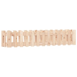 vidaXL Arriate elevado jardín con valla madera maciza pino 150x30x30cm