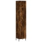 vidaXL Aparador de madera contrachapada roble ahumado 34,5x34x180 cm vidaXL Aparador de madera contrachapada roble ahumado 34,5x34x180 cm