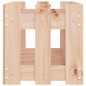 vidaXL Arriate elevado jardín con valla madera maciza pino 150x30x30cm