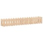 vidaXL Arriate elevado jardín con valla madera maciza pino 200x30x30cm vidaXL Arriate elevado jardín con valla madera maciza pino 200x30x30cm