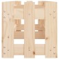 vidaXL Arriate elevado jardín con valla madera maciza pino 200x30x30cm vidaXL Arriate elevado jardín con valla madera maciza pino 200x30x30cm
