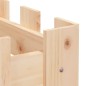 vidaXL Arriate elevado jardín con valla madera maciza pino 200x30x30cm vidaXL Arriate elevado jardín con valla madera maciza pino 200x30x30cm