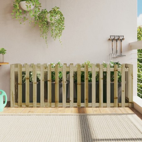 vidaXL Arriate elevado jardín valla madera impregnada pino 200x50x70cm