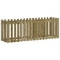 vidaXL Arriate elevado jardín valla madera impregnada pino 200x50x70cm vidaXL Arriate elevado jardín valla madera impregnada pino 200x50x70cm