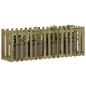 vidaXL Arriate elevado jardín valla madera impregnada pino 200x50x70cm vidaXL Arriate elevado jardín valla madera impregnada pino 200x50x70cm