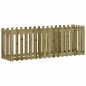 vidaXL Arriate elevado jardín valla madera impregnada pino 200x50x70cm vidaXL Arriate elevado jardín valla madera impregnada pino 200x50x70cm