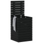 vidaXL Cesto para la ropa sucia madera maciza pino negro 44x44x66 cm vidaXL Cesto para la ropa sucia madera maciza pino negro 44x44x66 cm