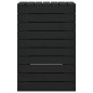 vidaXL Cesto para la ropa sucia madera maciza pino negro 44x44x66 cm vidaXL Cesto para la ropa sucia madera maciza pino negro 44x44x66 cm