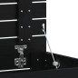 vidaXL Cesto para la ropa sucia madera maciza pino negro 44x44x66 cm vidaXL Cesto para la ropa sucia madera maciza pino negro 44x44x66 cm
