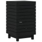 vidaXL Cesto para la ropa sucia madera maciza pino negro 44x44x76 cm vidaXL Cesto para la ropa sucia madera maciza pino negro 44x44x76 cm