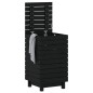 vidaXL Cesto para la ropa sucia madera maciza pino negro 44x44x76 cm vidaXL Cesto para la ropa sucia madera maciza pino negro 44x44x76 cm