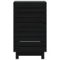 vidaXL Cesto para la ropa sucia madera maciza pino negro 44x44x76 cm vidaXL Cesto para la ropa sucia madera maciza pino negro 44x44x76 cm