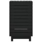 vidaXL Cesto para la ropa sucia madera maciza pino negro 44x44x76 cm vidaXL Cesto para la ropa sucia madera maciza pino negro 44x44x76 cm
