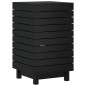 vidaXL Cesto para la ropa sucia madera maciza pino negro 44x44x76 cm vidaXL Cesto para la ropa sucia madera maciza pino negro 44x44x76 cm