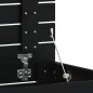 vidaXL Cesto para la ropa sucia madera maciza pino negro 44x44x76 cm vidaXL Cesto para la ropa sucia madera maciza pino negro 44x44x76 cm