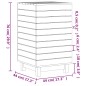 vidaXL Cesto para la ropa sucia madera maciza pino negro 44x44x76 cm vidaXL Cesto para la ropa sucia madera maciza pino negro 44x44x76 cm