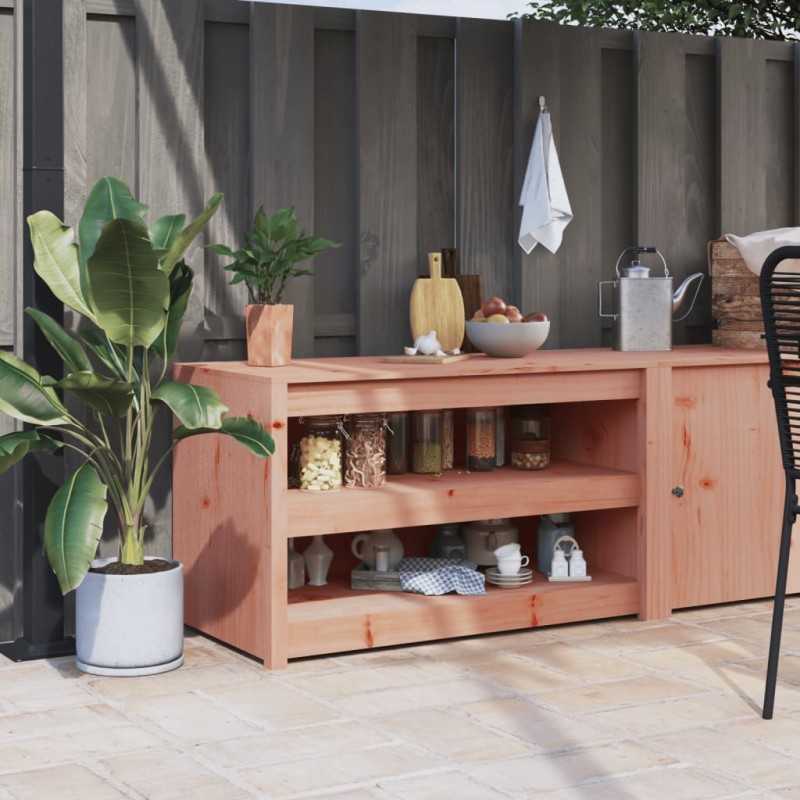vidaXL Mueble de cocina de exterior madera maciza Douglas 106x55x64 cm vidaXL Mueble de cocina de exterior madera maciza Douglas 106x55x64 cm