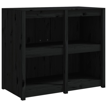 vidaXL Mueble de cocina exterior madera maciza pino negro 106x55x92 cm
