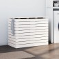 vidaXL Cesto para la ropa sucia madera maciza pino blanco 88,5x44x66cm vidaXL Cesto para la ropa sucia madera maciza pino blanco 88,5x44x66cm