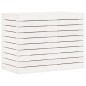 vidaXL Cesto para la ropa sucia madera maciza pino blanco 88,5x44x66cm vidaXL Cesto para la ropa sucia madera maciza pino blanco 88,5x44x66cm