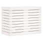 vidaXL Cesto para la ropa sucia madera maciza pino blanco 88,5x44x66cm vidaXL Cesto para la ropa sucia madera maciza pino blanco 88,5x44x66cm