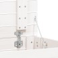 vidaXL Cesto para la ropa sucia madera maciza pino blanco 88,5x44x66cm vidaXL Cesto para la ropa sucia madera maciza pino blanco 88,5x44x66cm