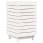 vidaXL Cesto para la ropa sucia madera maciza pino blanco 44x44x76 cm vidaXL Cesto para la ropa sucia madera maciza pino blanco 44x44x76 cm