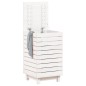 vidaXL Cesto para la ropa sucia madera maciza pino blanco 44x44x76 cm vidaXL Cesto para la ropa sucia madera maciza pino blanco 44x44x76 cm