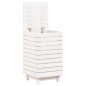 vidaXL Cesto para la ropa sucia madera maciza pino blanco 44x44x76 cm vidaXL Cesto para la ropa sucia madera maciza pino blanco 44x44x76 cm