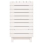 vidaXL Cesto para la ropa sucia madera maciza pino blanco 44x44x76 cm vidaXL Cesto para la ropa sucia madera maciza pino blanco 44x44x76 cm