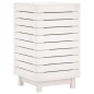 vidaXL Cesto para la ropa sucia madera maciza pino blanco 44x44x76 cm vidaXL Cesto para la ropa sucia madera maciza pino blanco 44x44x76 cm