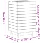 vidaXL Cesto para la ropa sucia madera maciza pino blanco 44x44x76 cm vidaXL Cesto para la ropa sucia madera maciza pino blanco 44x44x76 cm