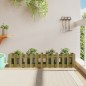 vidaXL Arriate elevado jardín valla madera impregnada pino 150x30x30cm vidaXL Arriate elevado jardín valla madera impregnada pino 150x30x30cm