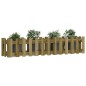 vidaXL Arriate elevado jardín valla madera impregnada pino 150x30x30cm vidaXL Arriate elevado jardín valla madera impregnada pino 150x30x30cm