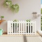 vidaXL Arriate elevado jardín con valla madera pino blanco 150x50x70cm vidaXL Arriate elevado jardín con valla madera pino blanco 150x50x70cm
