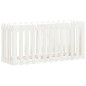 vidaXL Arriate elevado jardín con valla madera pino blanco 150x50x70cm vidaXL Arriate elevado jardín con valla madera pino blanco 150x50x70cm