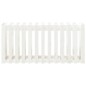 vidaXL Arriate elevado jardín con valla madera pino blanco 150x50x70cm vidaXL Arriate elevado jardín con valla madera pino blanco 150x50x70cm