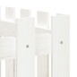 vidaXL Arriate elevado jardín con valla madera pino blanco 150x50x70cm vidaXL Arriate elevado jardín con valla madera pino blanco 150x50x70cm