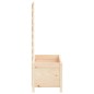 vidaXL Jardinera con estantería madera maciza pino 79x39,5x114 cm vidaXL Jardinera con estantería madera maciza pino 79x39,5x114 cm