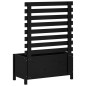 vidaXL Jardinera con estantería madera maciza pino negro 79x39,5x114cm vidaXL Jardinera con estantería madera maciza pino negro 79x39,5x114cm