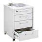 FMD Cajonera con ruedas blanco 48x49,5x65,5 cm FMD Cajonera con ruedas blanco 48x49,5x65,5 cm