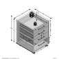 FMD Cajonera con ruedas blanco 48x49,5x65,5 cm FMD Cajonera con ruedas blanco 48x49,5x65,5 cm