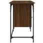 vidaXL Escritorio ordenador madera ingeniería roble marrón 131x48x75cm