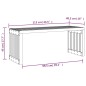 vidaXL Banco jardín extensible madera maciza Douglas 212,5x40,5x45 cm vidaXL Banco jardín extensible madera maciza Douglas 212,5x40,5x45 cm